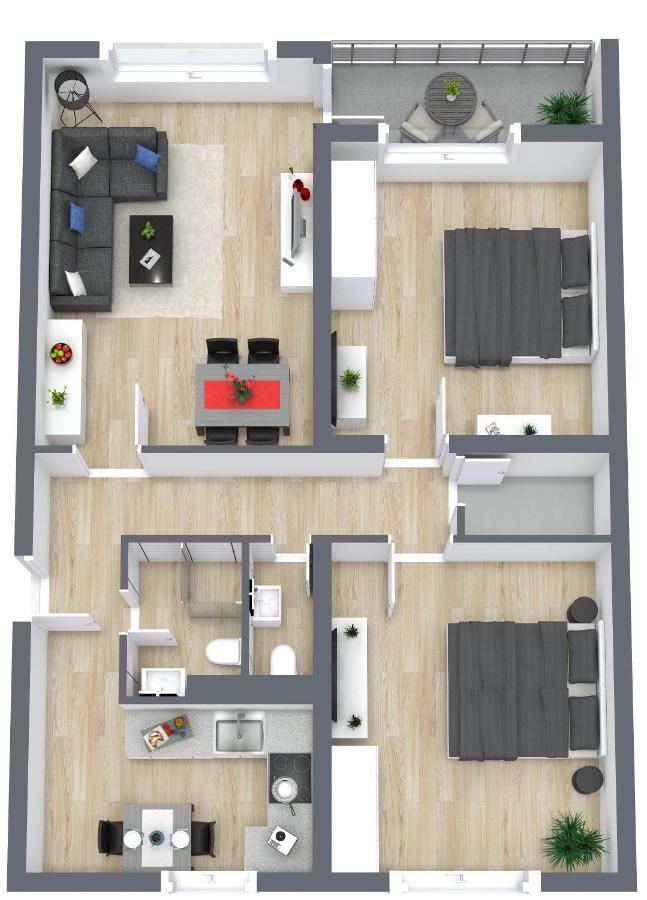 Apartment Eastside Mit 3 Zimmern Fur Bis Zu 5 Personen Mit Balkon Friedrichshafen Exterior photo